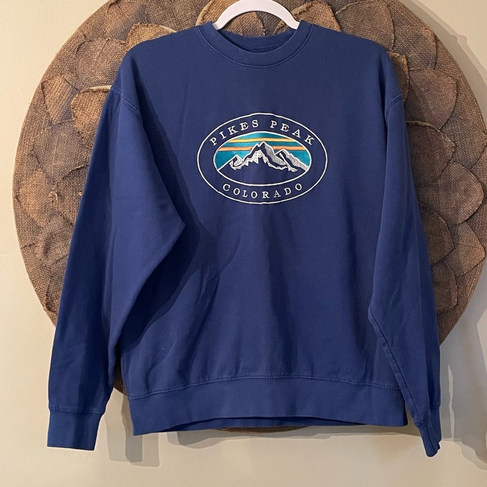 Vintage Pikes Peak Colorado Crewneck Sweatshirt